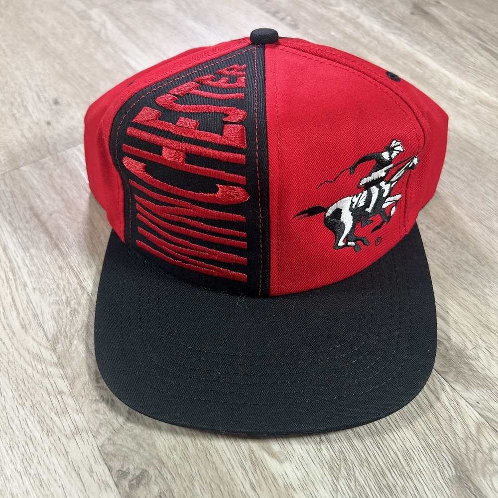 VTG Winchester Embroidered Hat SnapBack K Products Red Black Cap Made in USA